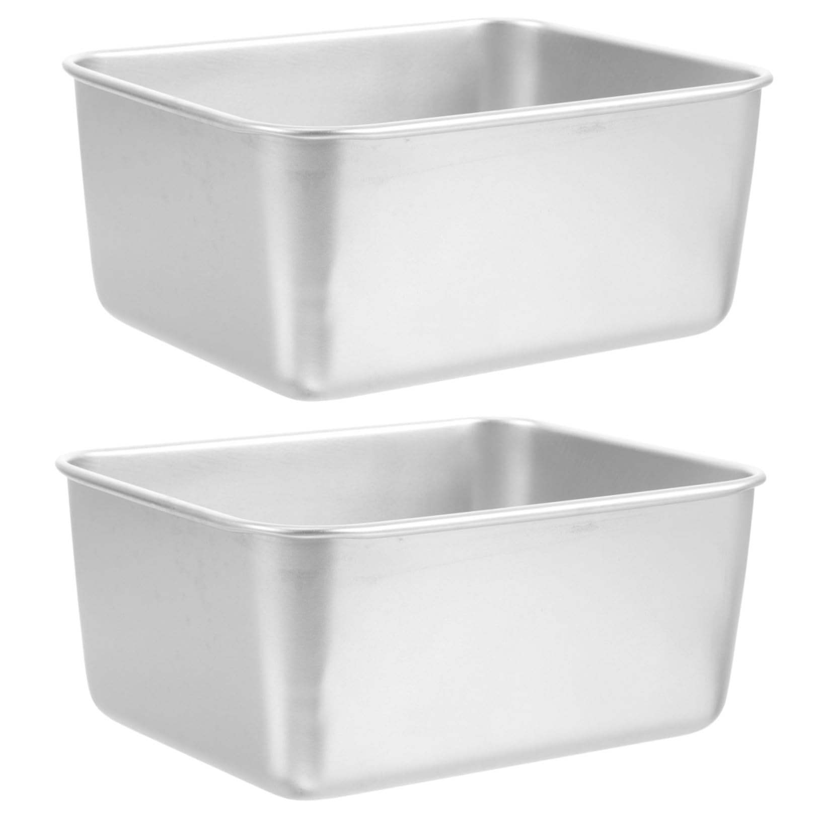BESPORTBLE Bol De Pique- Contenants Alimentaires Tasse Bol De Soupe Étain Récipients À Soupe Rectangulaires Bols De Camping Bol De Camping en Métal 304 Matériel Silver