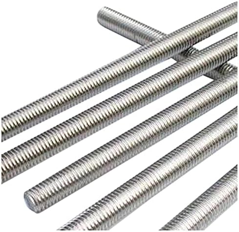 Merriway BH03018 Steel Studding Threaded Bar Rod, M12 x 0.3M (1/2 inch x 12 inch) - Zinc Plated