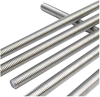 Merriway BH03018 Steel Studding Threaded Bar Rod, M12 x 0.3M (1/2 inch x 12 inch) - Zinc Plated