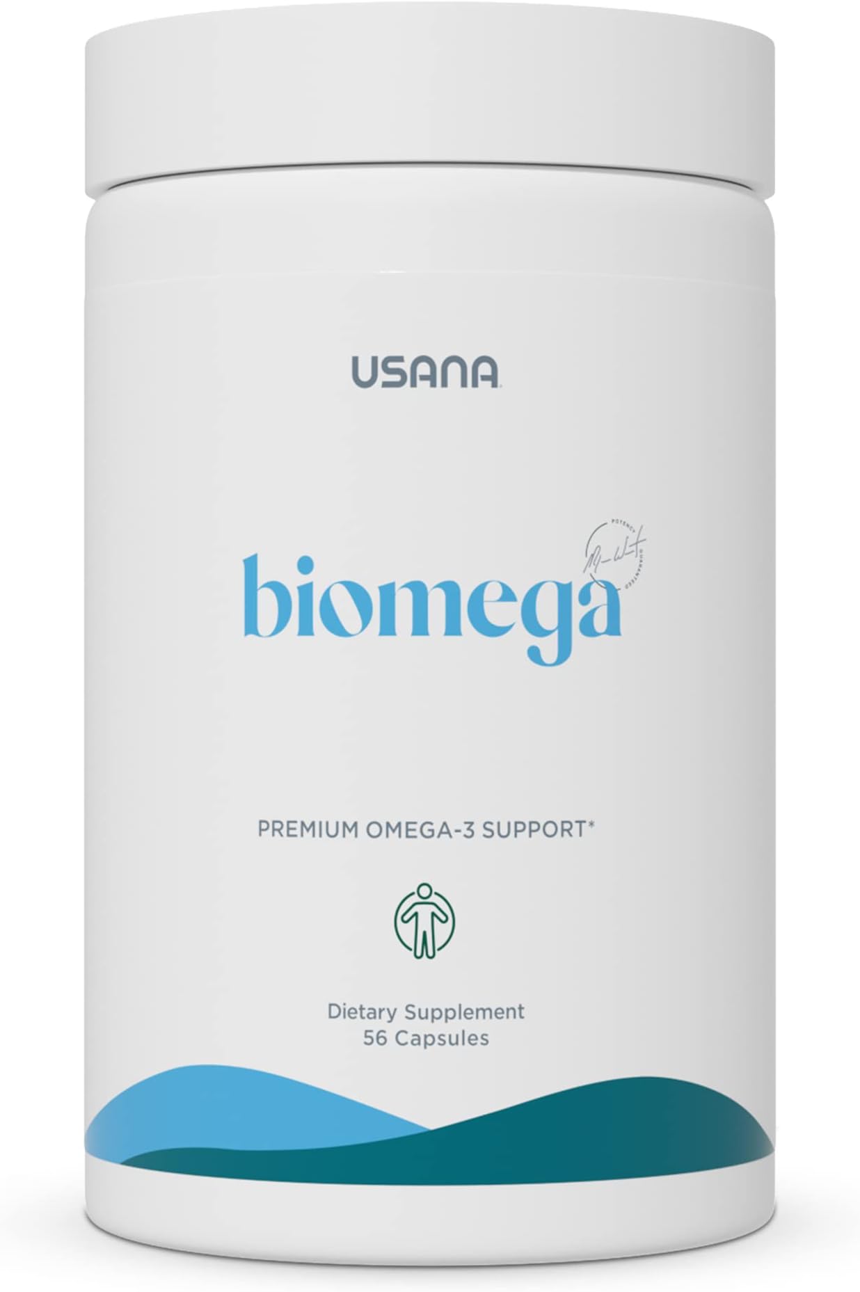 USANA BiOmega Fish Oil Supplement with Omega 3 Fatty Acids to Support Heart, Brain, Eye, Skin, and Joint Health* - 56 Softgels - 28 Day Supply