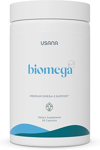 USANA Suplemento de aceite de pescado BiOmega 3 con ácidos grasos Omega 3 para apoyar la salud del corazón, el cerebro, los ojos, la piel y las