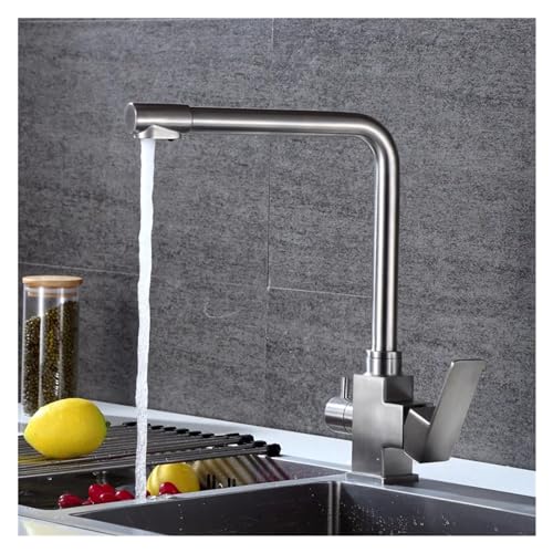 Installation facile pour ce mitigeur de purification d'eau à voies séparées
