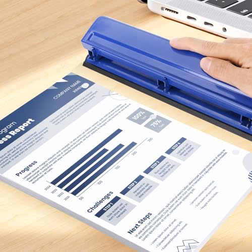 Perforatrice 3 trous Eagle robuste d'une capacité de 12 feuilles