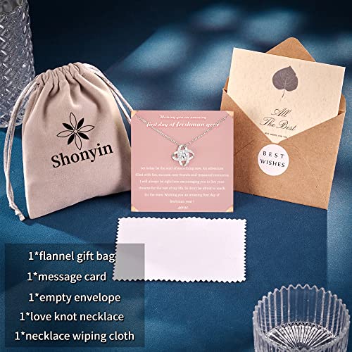 Shonyin First Day Of School Gift, Back To School Gift, 1St Day Of School Present Freshman Year Necklace For Teen Girls, High School College #TOP5
