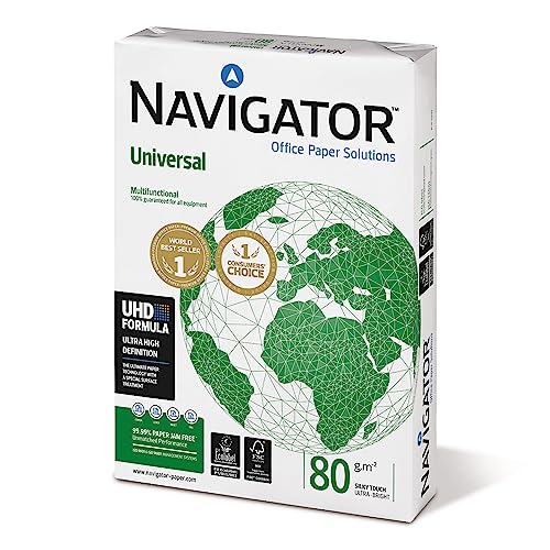 PAPEL FOTOCOPIADORA NAVIGATOR DIN A4 80 GRAMOS PAQUETE DE 400 HOJAS