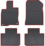 HD-Mart Car Rubber Floor Mat for Honda Civic 10th Generation 2016-2017-2018-2019 Custom Fit Black Auto Liner Mats All Weather, Heavy Duty & Odorless