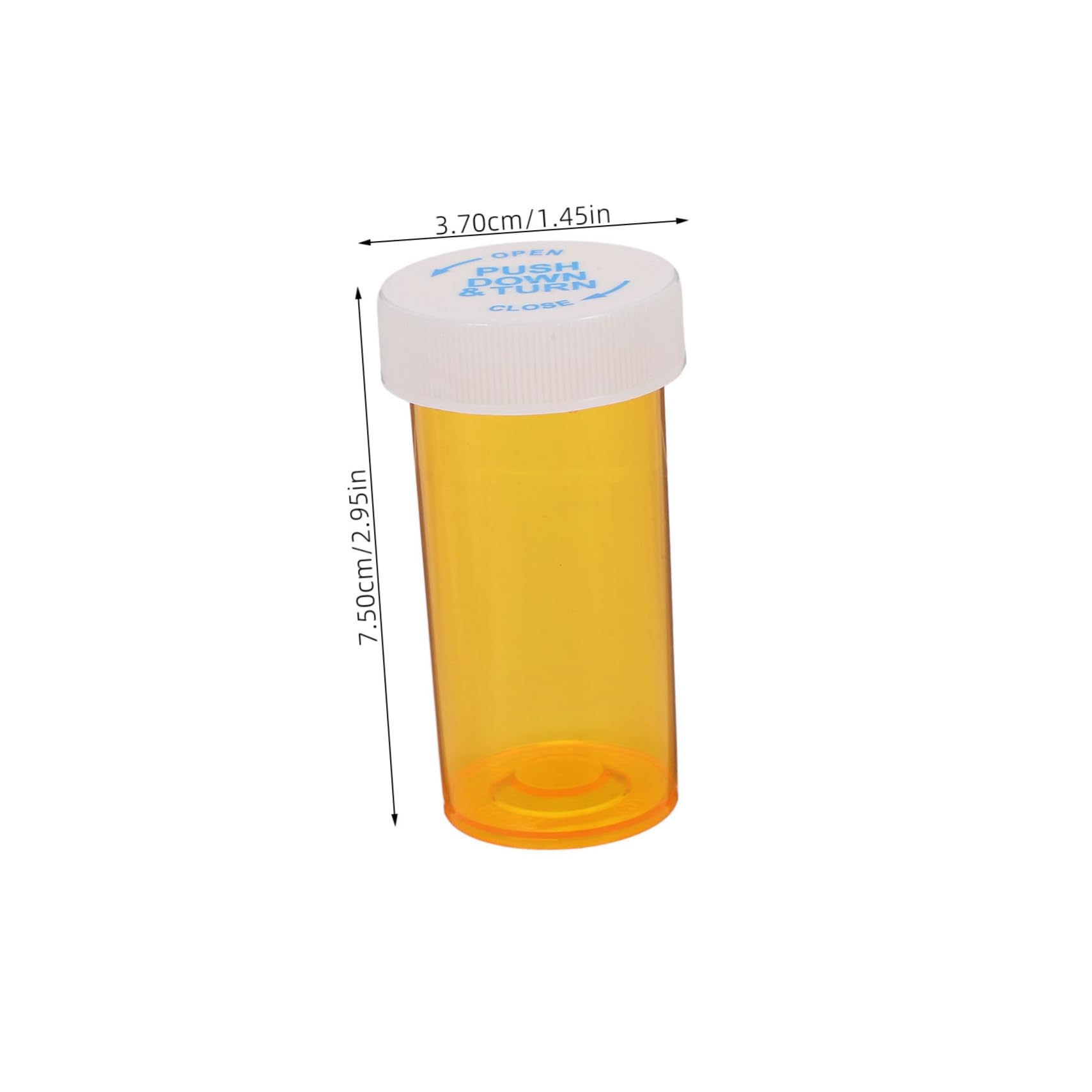 FUNOMOCYA Portable Pill Bottle 25pcs Set Mini Medicine Dispenser for Travel Empty Travel Pill Container Child-Proof Cap