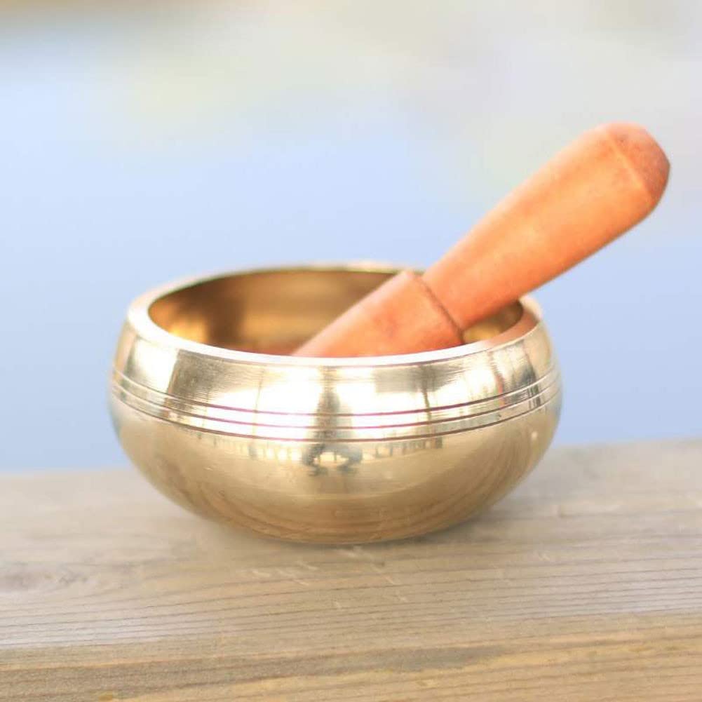 Campane tibetane, Campane tibetane, Campane sonore, Facili da Suonare, autentiche, Fatte a Mano, per la Meditazione, guarigione dei Chakra, con mazzuolo e Cuscino.