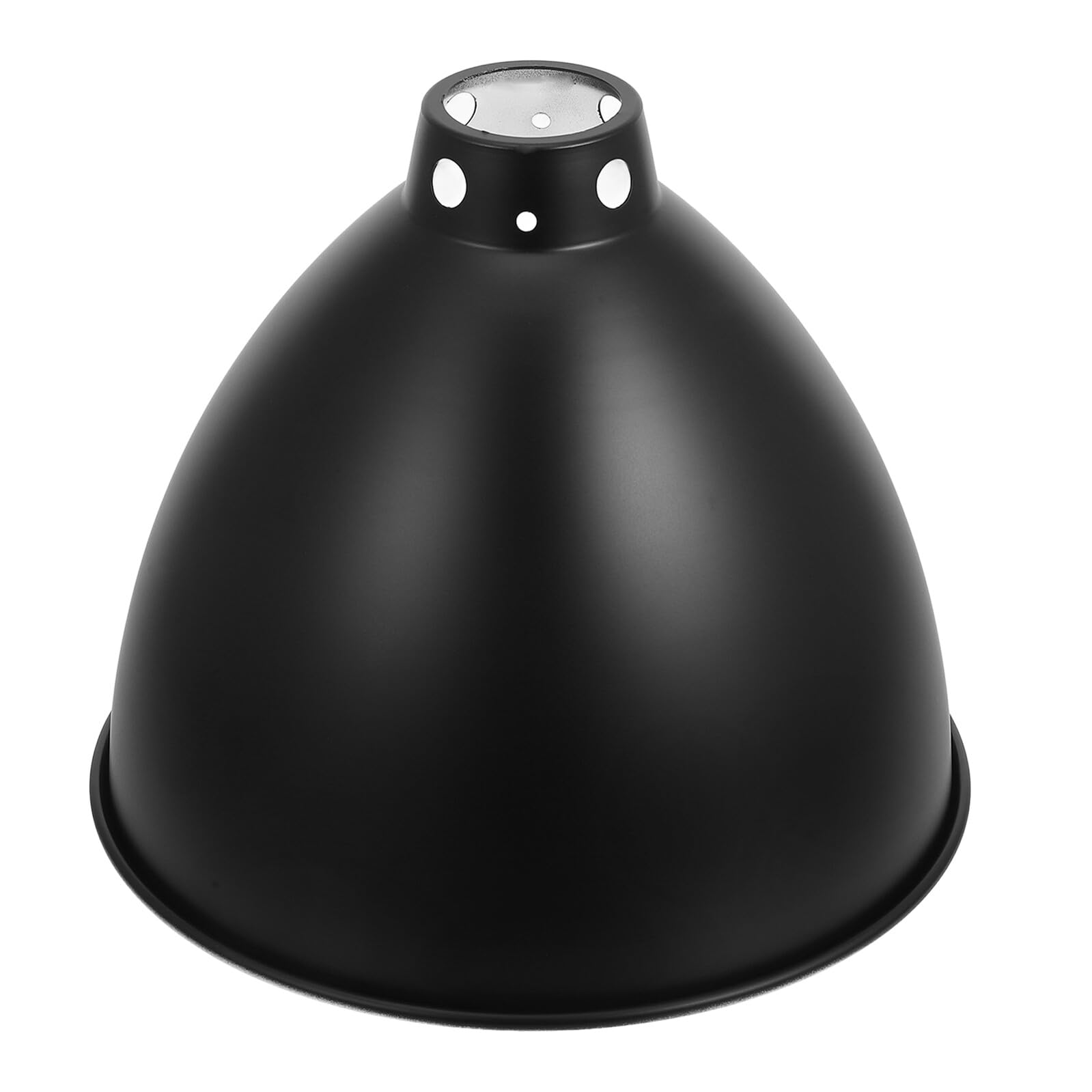 Uonlytech Paralume in Ferro Nero per Lampada Riscaldante Rettili Supporto E27, Riflettore a Cupola per Terrario Lucertola e Tartaruga, Massimizza L'utilizzo della Luce