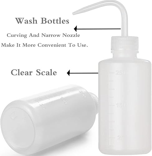 Miniatura 3 de HOOMBOOM 2 botellas de lavado de tatuajes de 8.5 fl oz  Botella de agua de 8 onzas para riego de suculentas, herramientas de riego de botella de