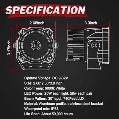 54 Curved LED Light Bar + 3 Inch Round LED Lights