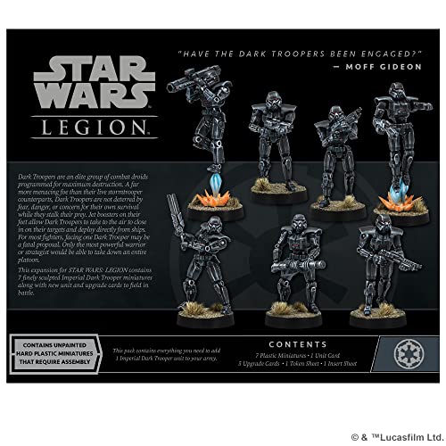 Star Wars Legion Dark Troopers Expansion | Two Player Miniatures Battle Game | Strategy Game for Adults and Teens | Ages 14+ | Average Playtime 3 Hours | Made by Atomic Mass Games