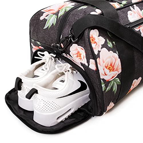 Vooray Burner Gym Duffel, Small Gym Bag with Shoe Pocket, 16