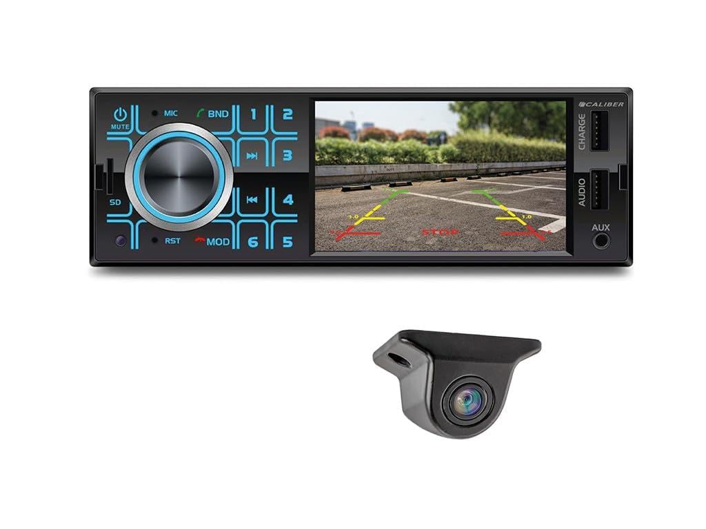 Caliber Car radio with Bluetooth, Aux In, Bluetooth, DAB , FM, SD, USB - 4 inch screen - Input for rear view camera - 4x 55 Watt - Black - 1 Din
