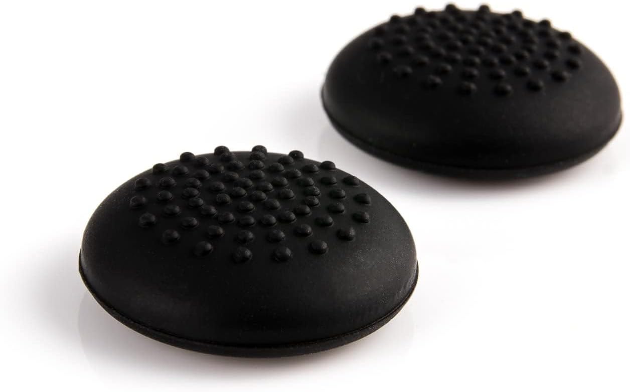 PSS Gaming Controller Thumb Grips, 8 Pack, Extra High Rubber Caps, Black, Compatible with PS5, PS4, PS3, Xbox 360, Xbox One