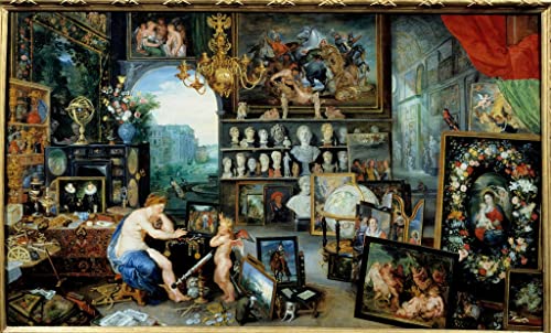 Cuadro pared vintage La vista de Jan Brueghel, arte clásico para un dormitorio inspirador