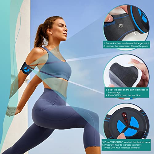 Zeyru Whole Body Massager Patch Neck Back Waist Arm Leg Pain, Neck Massager To Relieve Pain, Back Massager To Relieve Muscle Tension, Portable Mini Whole Body Massager-B1-11 #TOP2