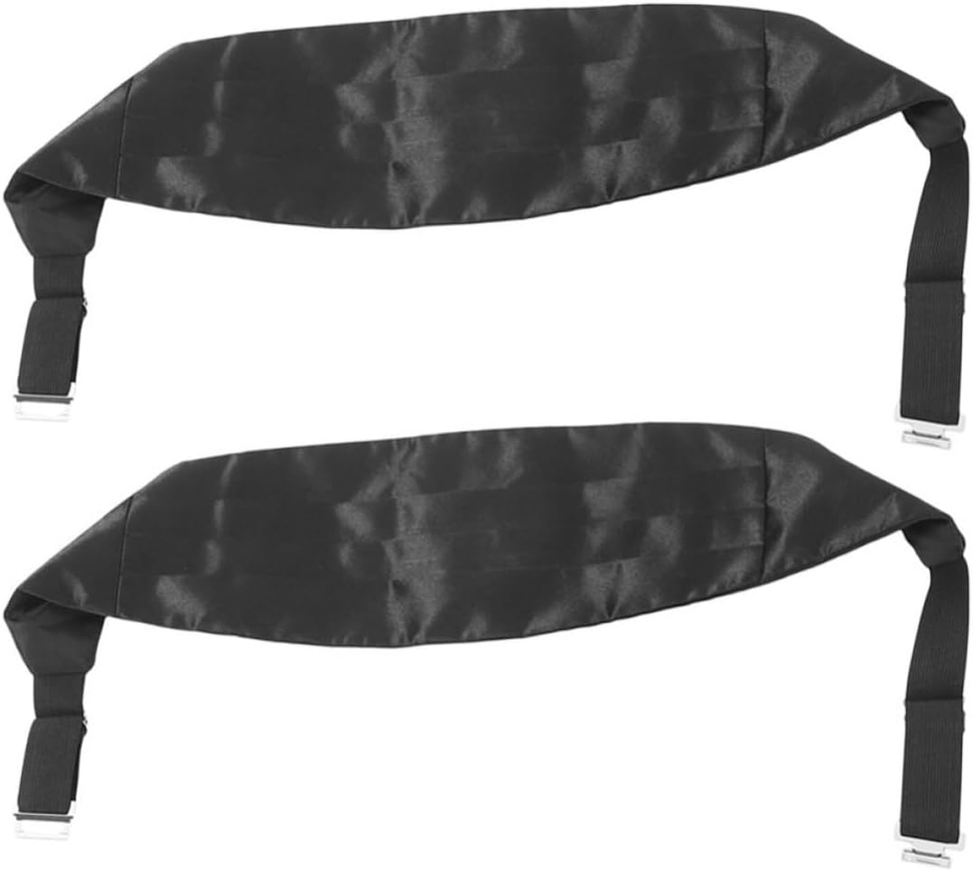 Cummerbund Formal 2pcs Adjustable Solid Color Waistband Satin Men Comfortable Material Accessories Wedding and Party Events