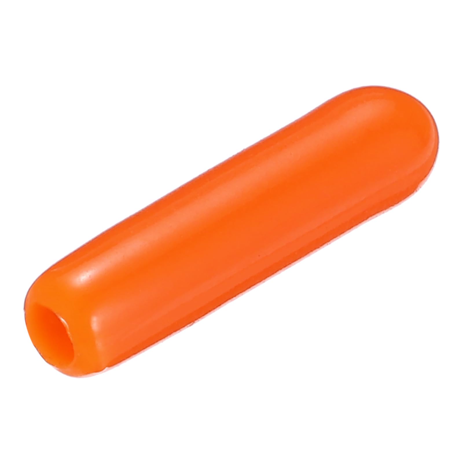 uxcell 20pcs Rubber End Caps 2mm(1/16") ID Vinyl PVC Round Tube Bolt Cap Cover Screw Thread Protectors,Orange