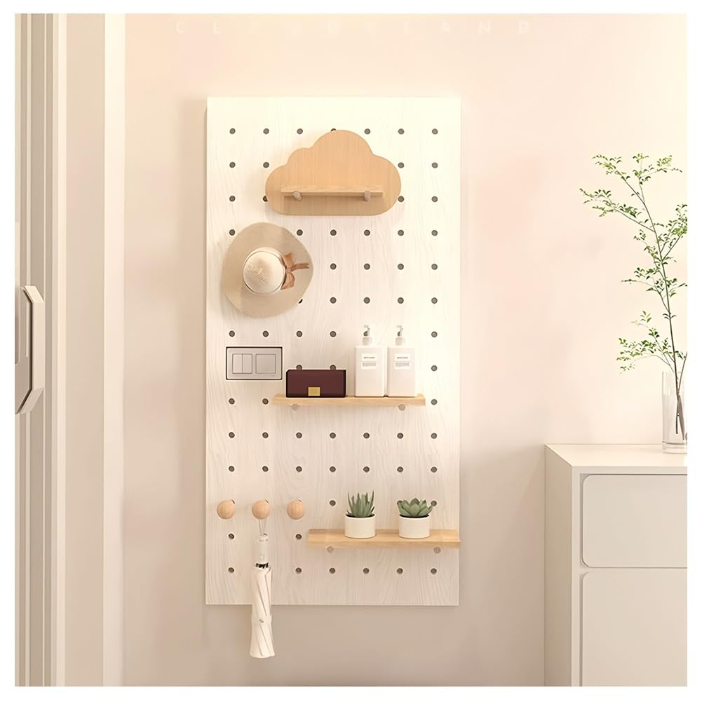 Stecktafel aus Holz, modulares Display-Kit für Wand-Organizer, multifunktionale Werkzeugaufbewahrung für Küche, Schlafzimmer, Büro, Badezimmer