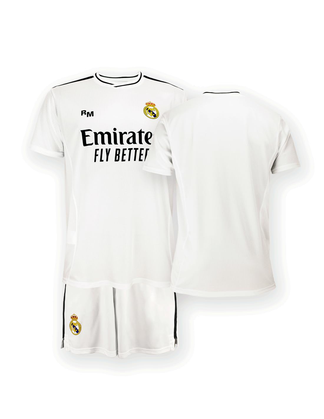 Real Madrid Dzieci Zestaw Domowy Sezon 24/25, Biały, 10 Lat, Replika Z Oficjalną Licencją