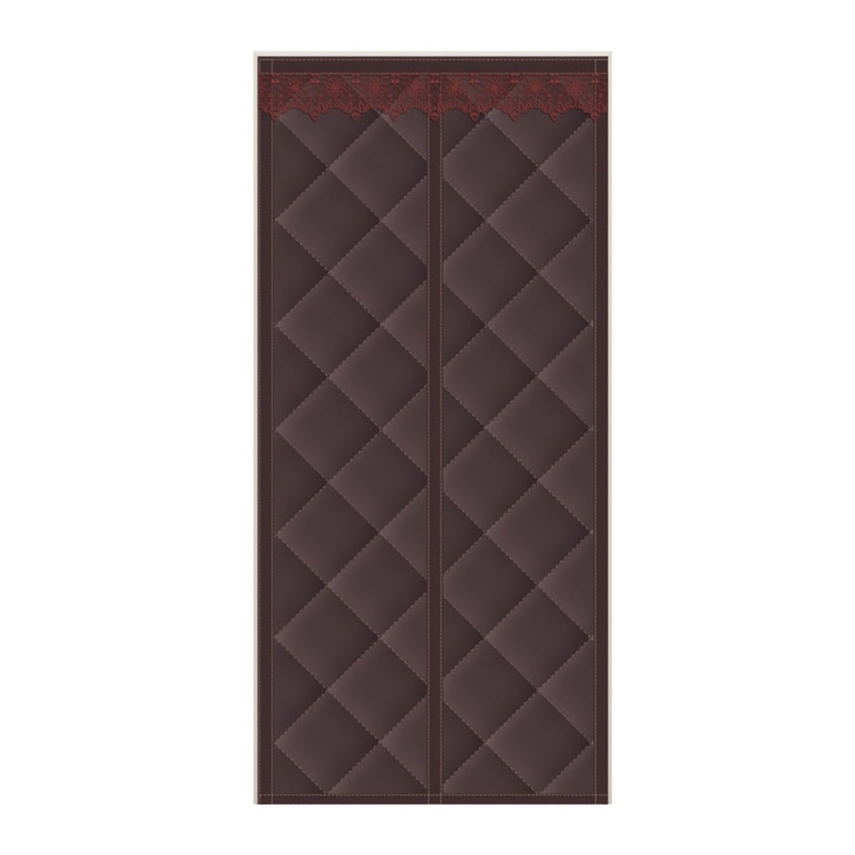 Thermal Insulated Door Curtain for Winter 90cm 110cm 130cm 150cm 170cm Oxford Cloth Magnetic Insulated Door Cover to Keep Warm, Thermal Door Curtain(Coffee,90x200cm)