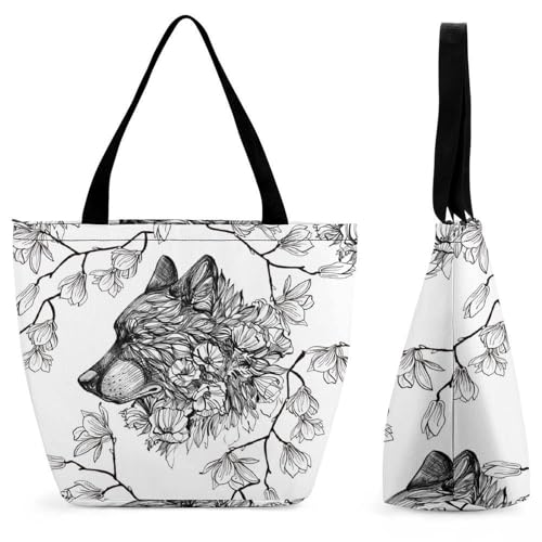 Sac à main Renard Noir : soulagez vos épaules lors de vos voyages avec ce grand sac cabas