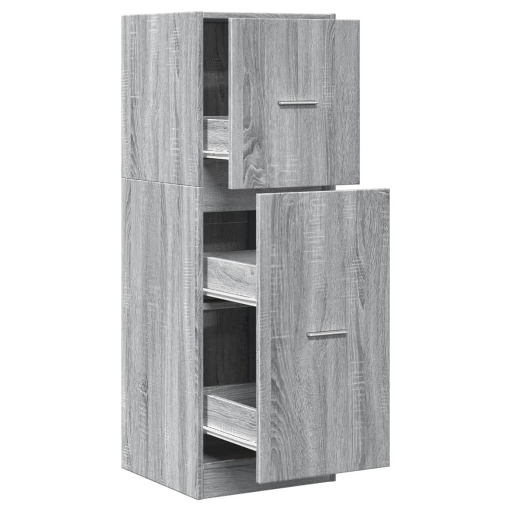Armario farmacéutico Sonoma gris 40 x 41 x 118 cm botiquín botiquín farmacia armario farmacia armario de madera