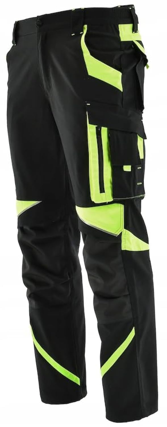 KEILOR Pantalon de Travail Flexible pour Homme avec Poches pour genouillères, Durable et Confortable, idéal pour Les travaux Lourds, Pantalon de Travail pour Homme