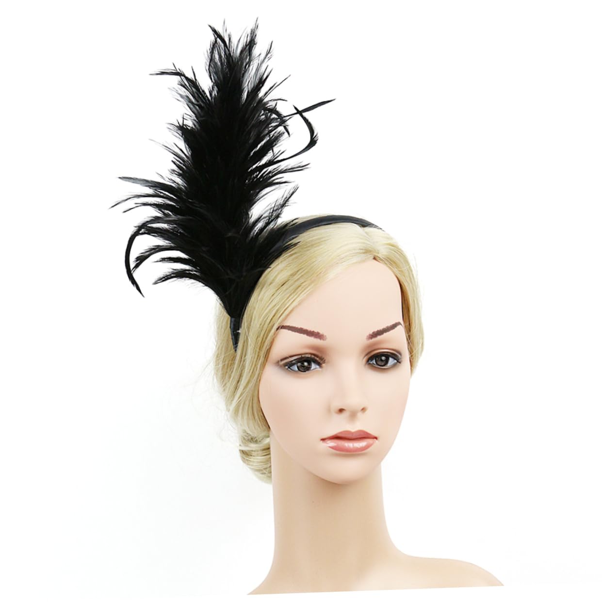 Baluue 3stücke Haarschmuck Für Bräute Eleganter Haarschmuck Mit Federn Und Für Hochzeiten Partys Und Fotoshootings Teiliges Schwarz Leicht Und Rutschfest Für Besondere Anlässe