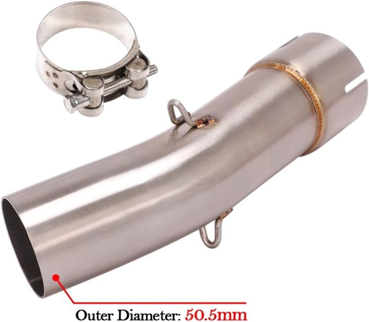 SV650 – LCIPARTS EXHAUSTS 51mmマフラーエスケープ モディファイド ミッドリンクパイプ コネクティング に適合するスズキ  SV650 オートバイのエキゾーストマフラーエスケープミッドリンクパイプ接続 51mmに適合する SV650 SV650X SV650S 200