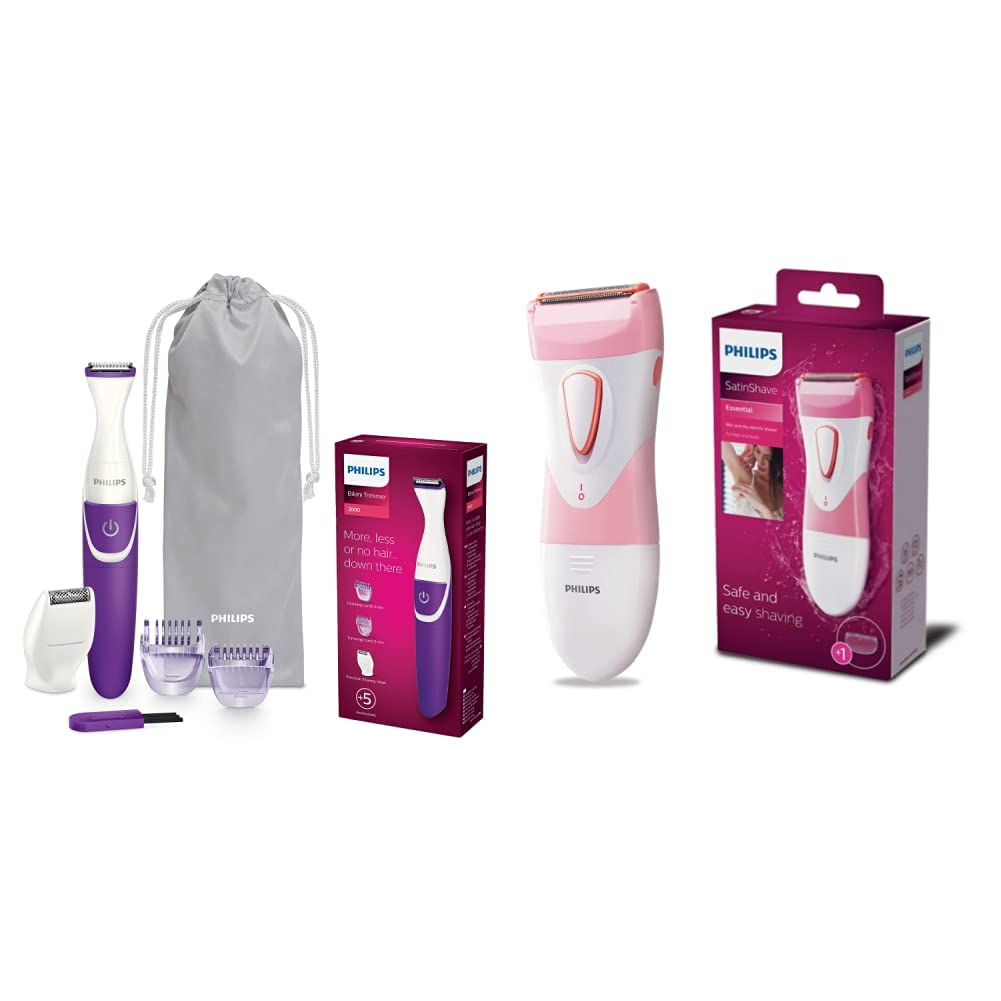 Philips Essential Bikini Trimmer BRT383/15 Trim, Shave & Style & Philips HP6306 Ladyshave (B0B533K5Q5) Amazon Price History, Amazon Price Tracker