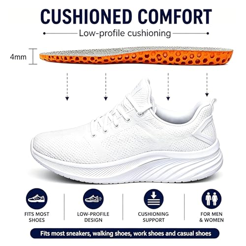 Image of Knixmax Women's Sport Shoe Insoles, Comfort Pigskin Leather Insole for Hey Dudes, Breathable Replacement Inserts for Sneakers, Loafers, Walking Shoes Liners, Beige EU 36
