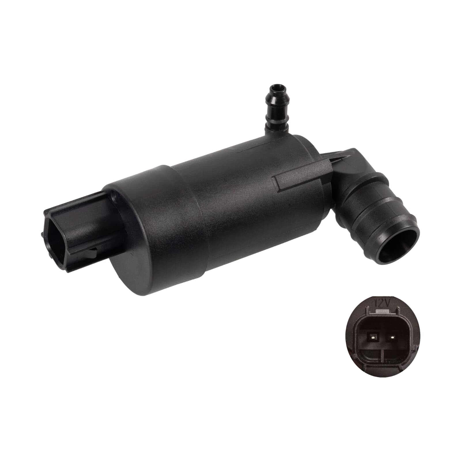febi bilstein 45038 Waschwasserpumpe für Scheibenreinigungsanlage, 1 Stück | 45038 für Focus III Stufenheck + Tourneo Courier + Custom