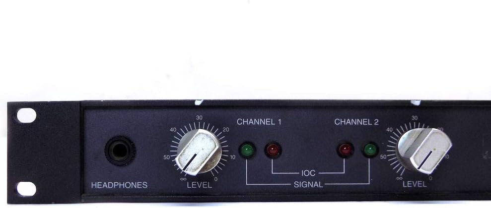Crown D-45 Power Amplifier front panel controls for Channel 1 and headphones