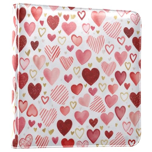 Álbum de Fotos Scrapbook Adhesivo DIY FLildon 40 Páginas 11.8 x 11.2 Pulgadas Corazón miniatura 1