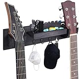 All-In-One-Aufbewahrungsdesign: Eine erstaunliche Gitarrenhalterung kann nicht nur Ihre Gitarre aufhängen, sondern auch Ihr Gitarrenzubehör an einem Ort organisieren, sodass Sie sie problemlos erhalten können, z. B. Plektren, Gitarrenkapos, Stimmgeräte und Gurte. ..