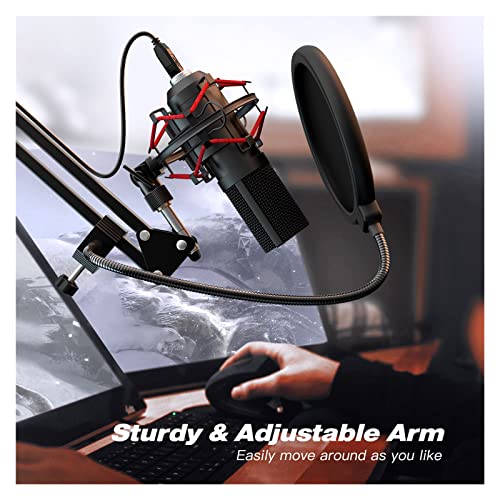 Microphone USB PC portable T732 pour streaming de jeux et ordinateur