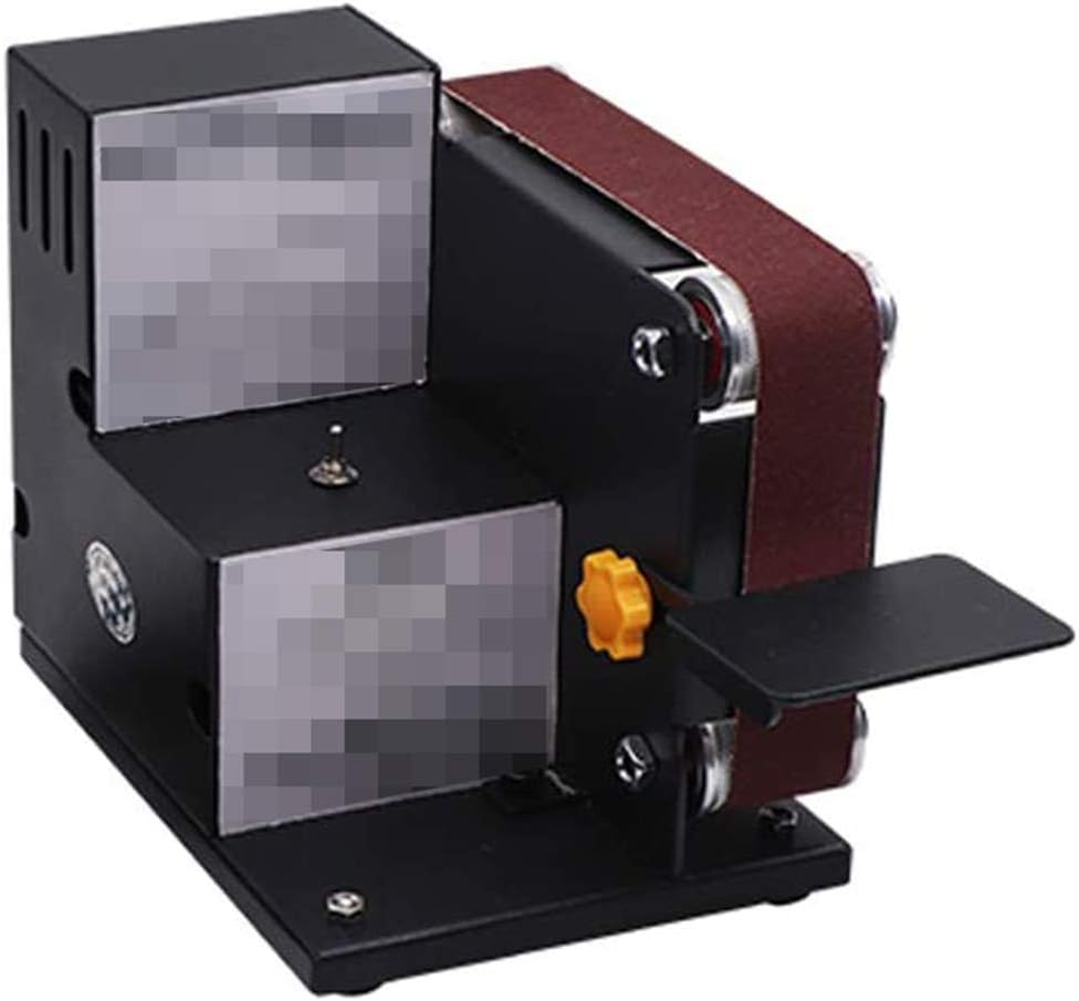 Belt Sander And Belt Micro Mini Electric Belt Sander Polishing Grinder DIY Festivals Angle Belt Sander Sharpening Sheet Database Machine Grinder,Black