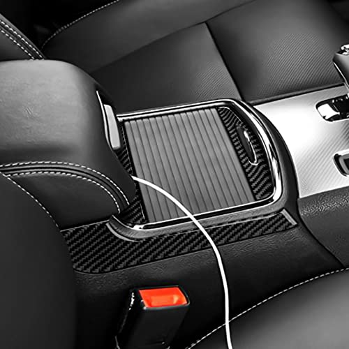 Image of Car Cup Holder Decor Cover Decals for 2011-2014 Chrysler 300 / 300C / 300S / Limited /Base Accessories Carbon Fiber Interior Stickers