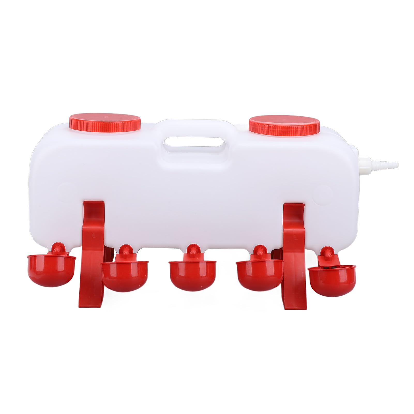 Abbeveratoio per Pollame da 10 Litri con Ricarica Automatica, Mangiatoia Sigillata per Acqua Polli Allevamenti, Pappagalli, Anatre, di Abbeveraggio Sicuro Ed Efficiente (L)