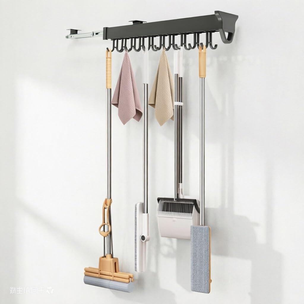 26-56CM Pull Out Pots And Pans Organizer, Kitchen Cabinet Pot Organizer, Pull Out Rack, Sliding Pan Rail, Extendable Storage For Pots And Pans(36CM)