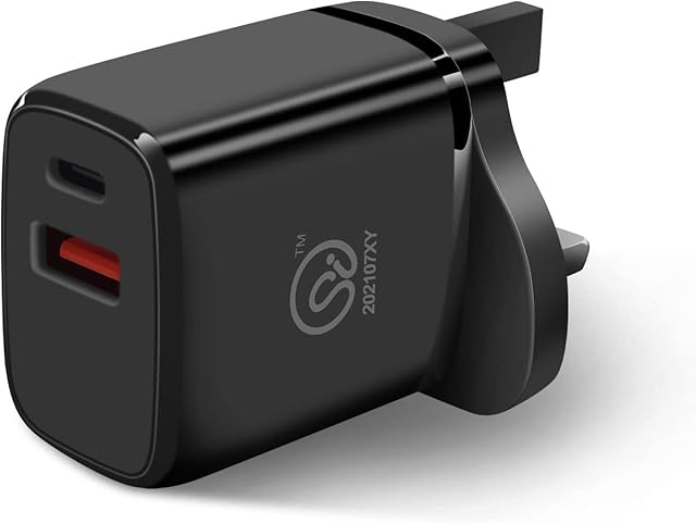 ExtraStar USB C Plug Charger 20W, Dual Port Fast Wall Charger with Output 5V/3.1A, Power Delivery Adapter Compatible with iPhone XS/13/13 Pro/14/14 Plus/14 Pro/14 Pro Max, Galaxy, Pixel