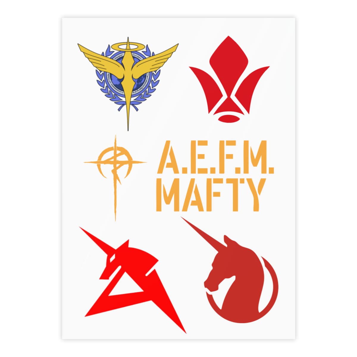 Amazon.co.jp: ネオ ジオンガンダム ビスト財団 クリスタルステッカー