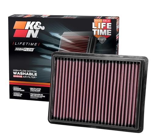 Filtre à air du moteur carré K&N 33-5069 durable pour optimiser votre puissance