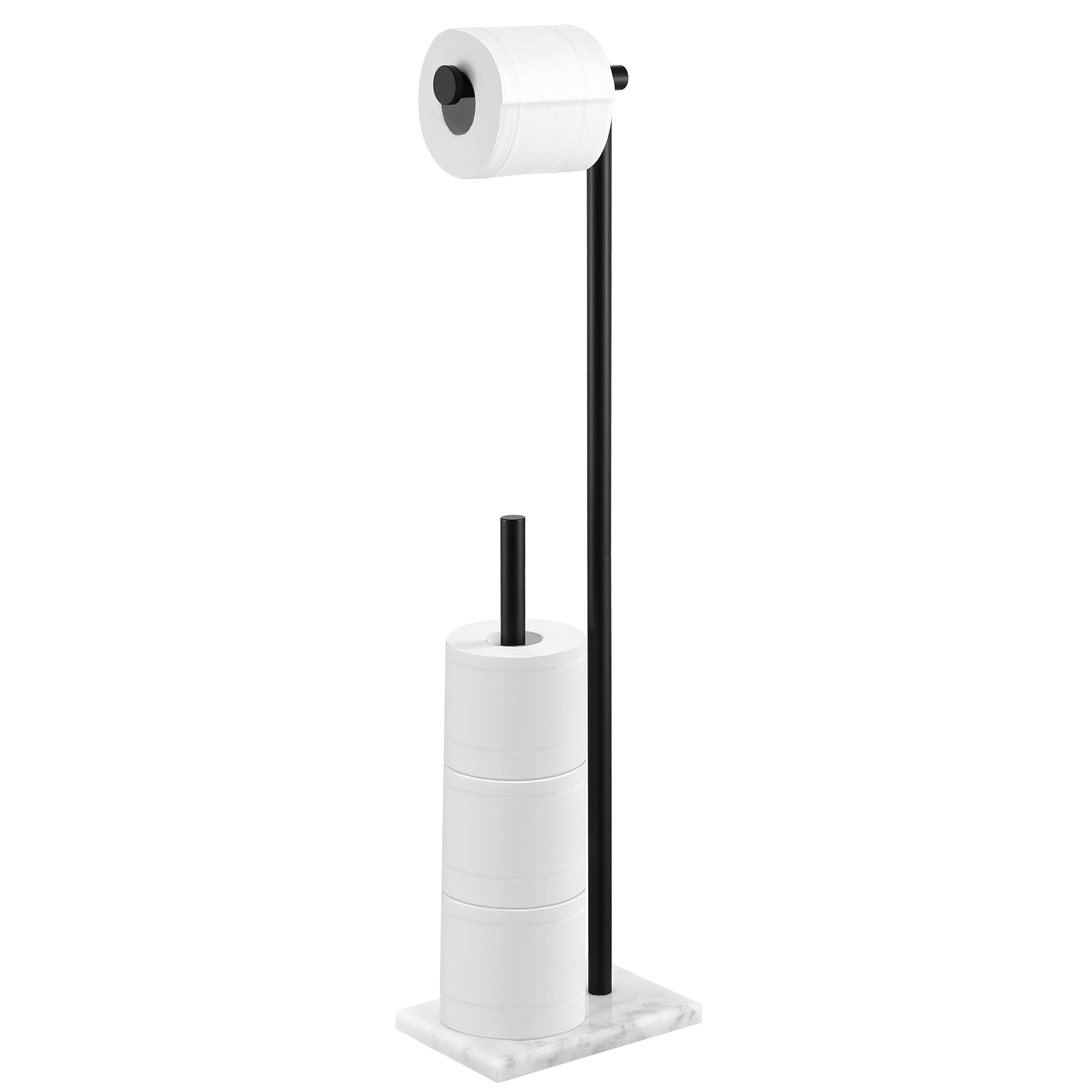KES Toilet Paper Holder Stand with Weighted Base, Matte Black, 29.5" H — Amazon image 10