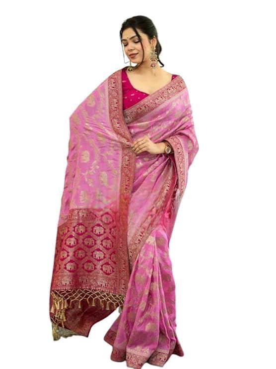 Women’s Banarasi Soft Silk Saree...