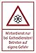 Produktbild Melis Folienwerkstatt Schild Winterdienst Gottesdienst - 45x30cm - 3mm Aluverbund  20 VAR S00018-137-E