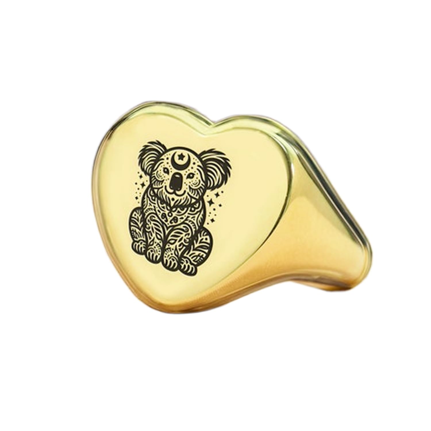 Bague koala cœur en argent, le témoin de vos sentiments - 6
