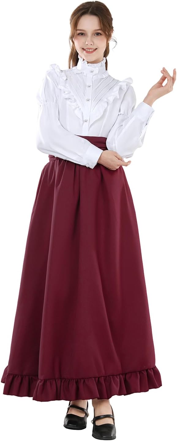 CR ROLECOS Victorian Dress Edwardian Renaissance Costume Women Medieval Vintage - Image 5